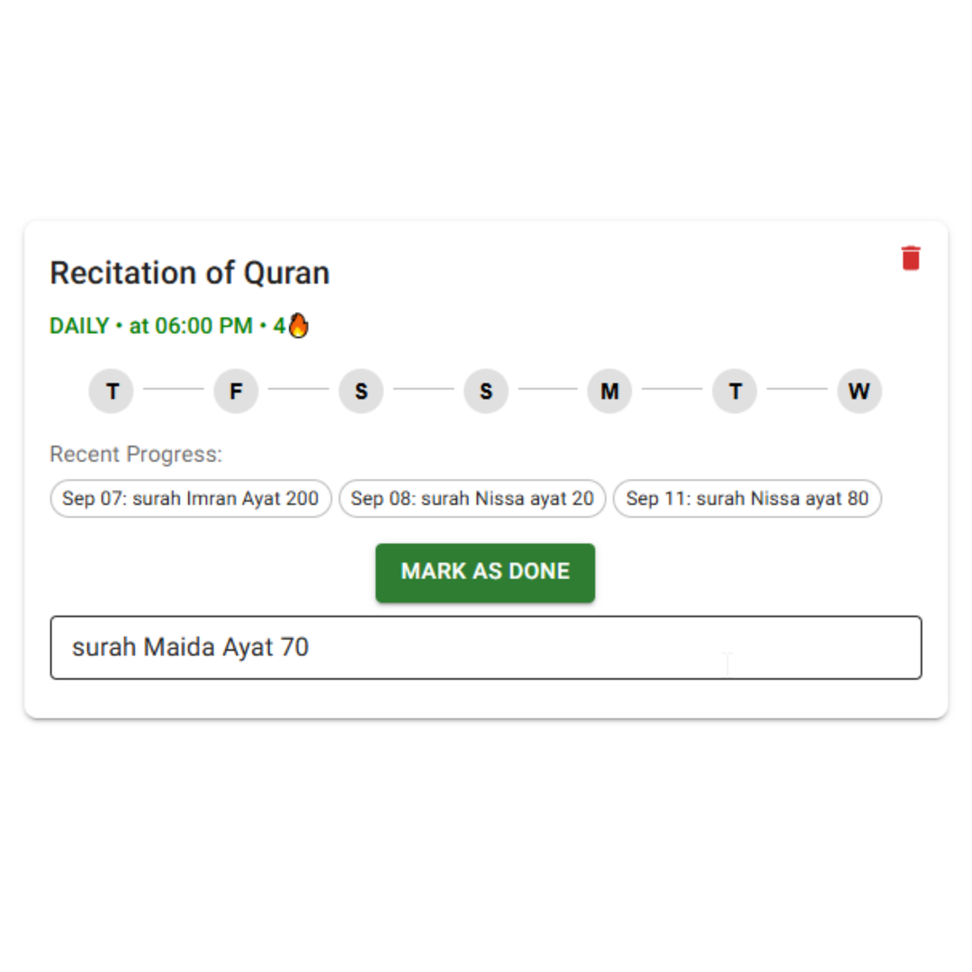 Streaks feature preview